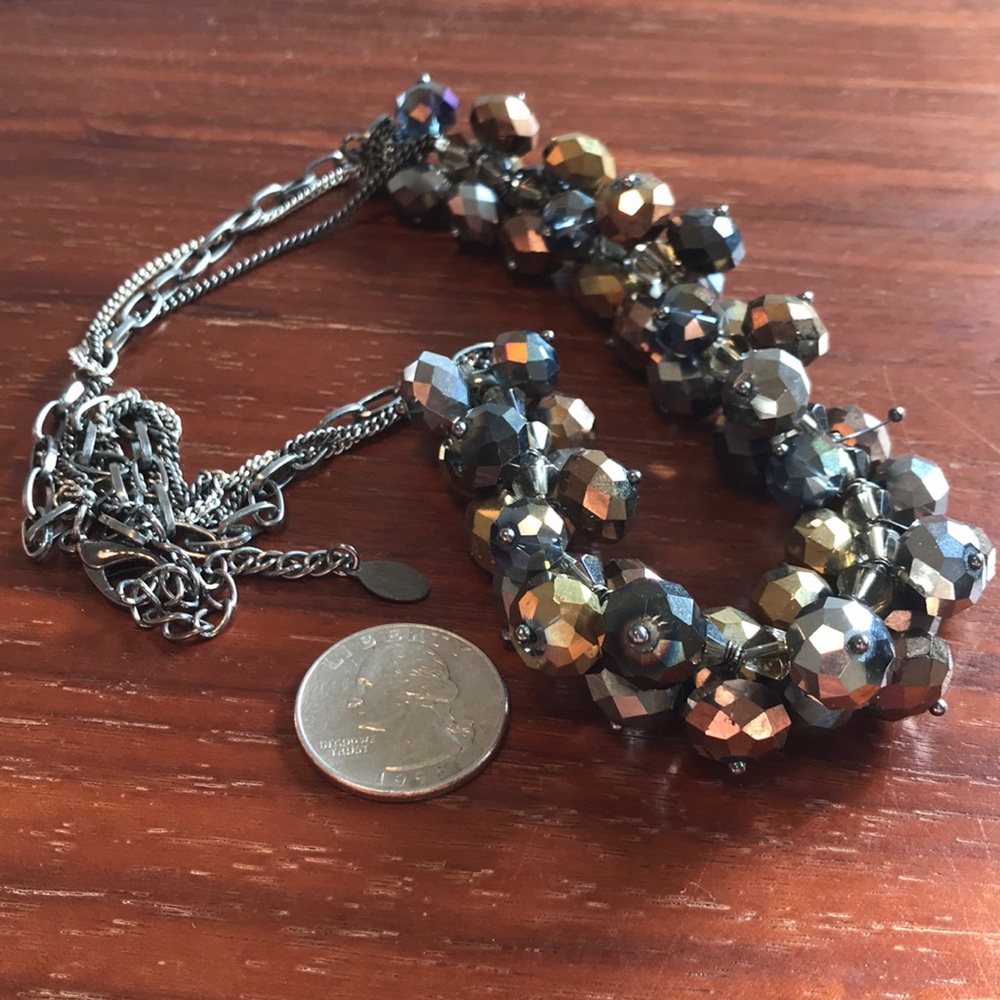 Mixed Metal Tones Sparkling Necklace - Picture 8 of 8
